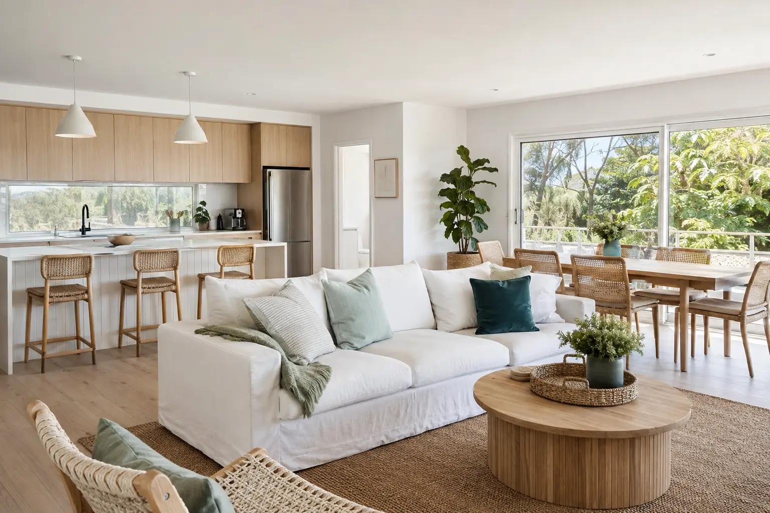 Bright and tidy coastal-style home